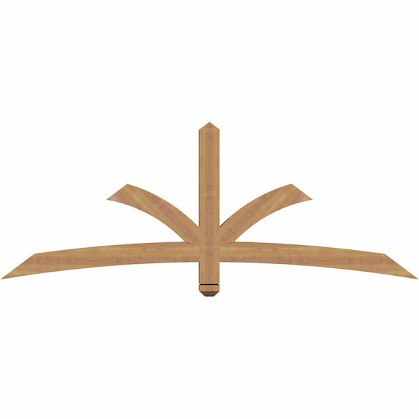 Ekena Millwork Davenport Timber Gable Bracket, Western Red Cedar, 72"W x 27"H x 3 1/2"D x 3 1/2"F, 9/12 Pitch GBW072X27X0404DAV00SWR - main